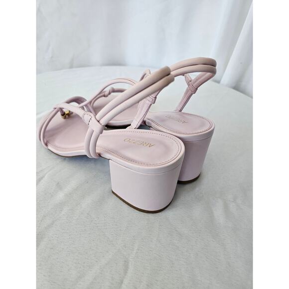 Arezzo Women's Camila Mid Block Heel Sandal Soft Violeta Color Size 9.5B NWT - Picture 5 of 8
